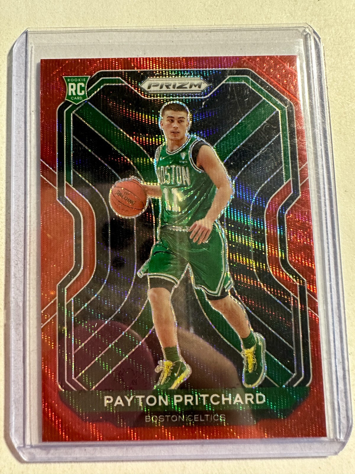 K96,871 - 2020-21 Panini Prizm Prizms Ruby Wave #257 Payton Pritchard