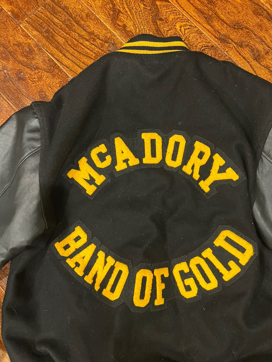 Holloway The Original Varsity Wool Jacket Men's S Blk & Gold Holloway The Original Varsity Wool Jacket Men's S Blk & Gold