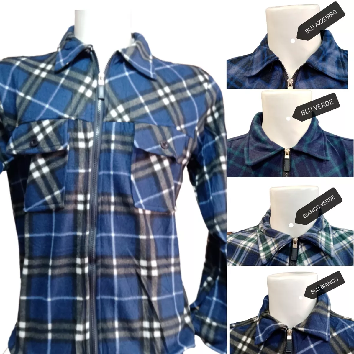 Camicia con shop zip uomo