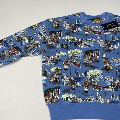 Polo Ralph Lauren Big Girls Size XL (16) Polo Bear All Over Terry Sweatshirt - Picture 5 of 9