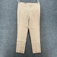Brooks Brothers Chino Pants Womens 6 Tan Beige Mid Rise Straight Office Career