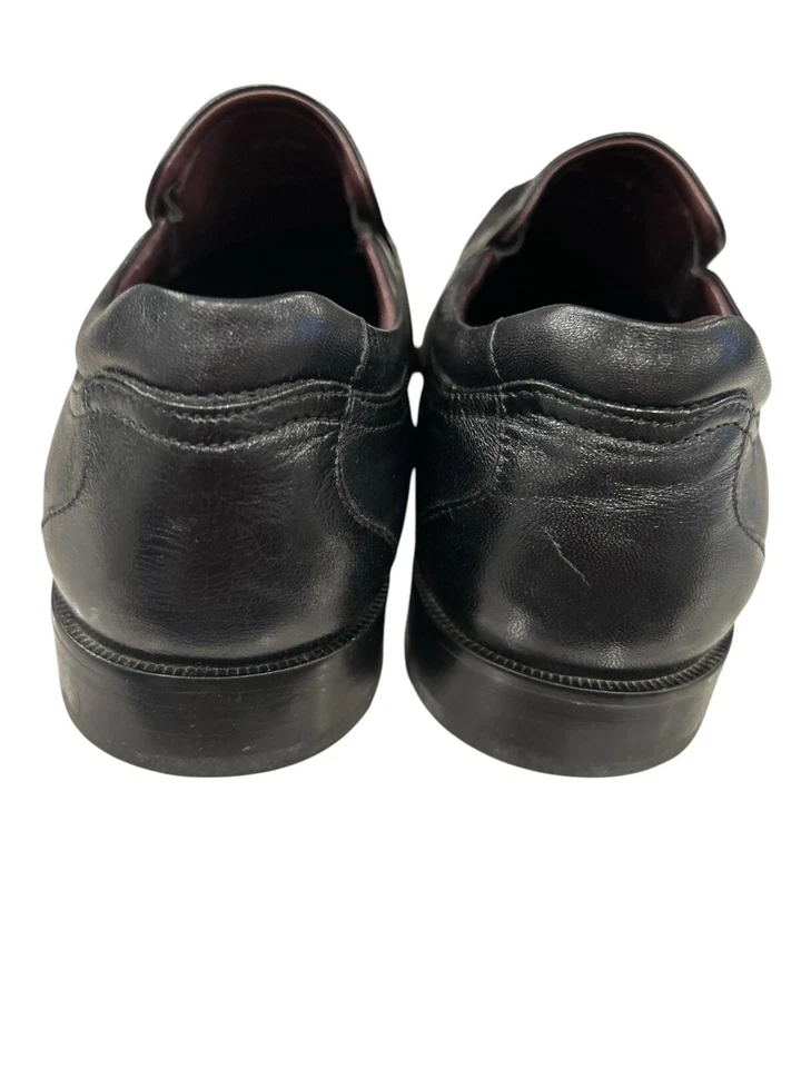 Men's Johnston Murphy Black Shaler Slip-On Shoes Loafers SZ 10 M - Image 4 of 4