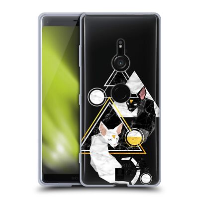 HEAD CASE DESIGNS MARBLE SPHYNX SOFT GEL CASE FOR SONY PHONES 1
