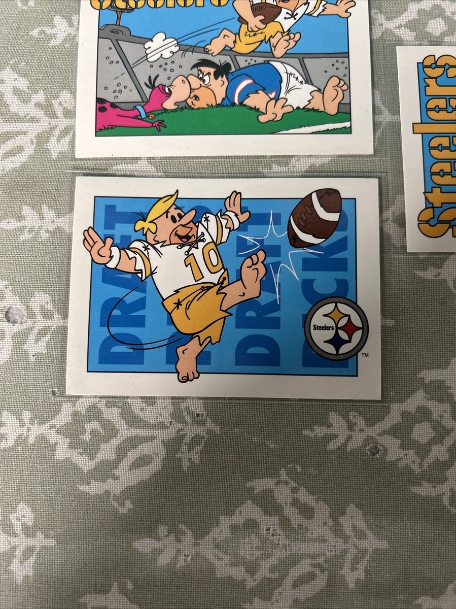1993 Cardz Flintstones NFL Pittsburgh Steelers Football 3 Card Set