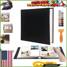 Deluxe 11"x10.6" Scrapbook with Linen Cover - Ideal for Weddings Family