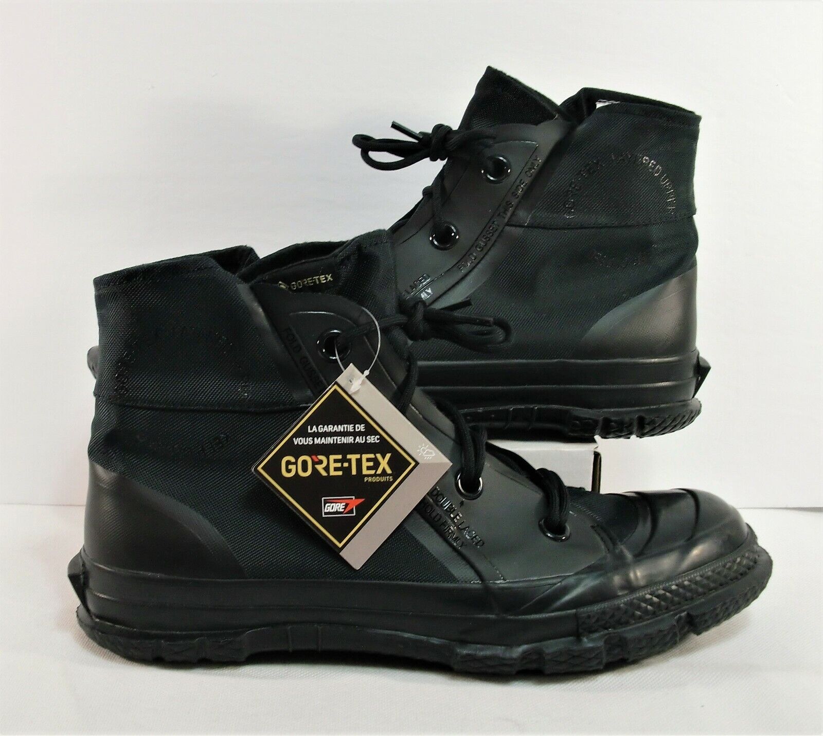 Converse Chuck Taylor MC18 Gore-Tex Triple Black Hiking Boots SZ 6 NEW 165946C