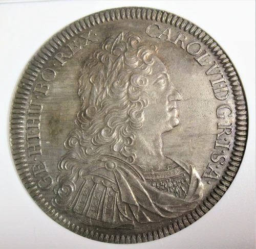 Austria: 1730 Silver Taler Hall Mint Dav-1055 NGC MS-61.