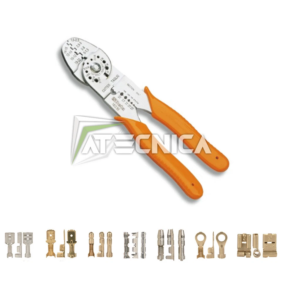BETA TOOLS Pinza per capicorda non isolati aperti 0-8 mmq standard Beta 1603B L 220mm