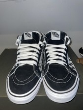 vans peach checkerboard