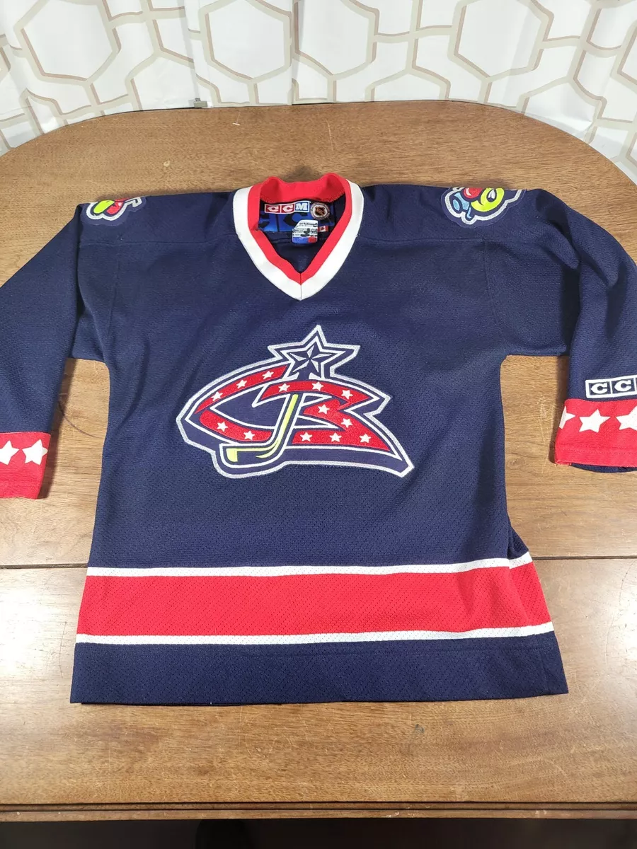 Columbus blue hotsell jackets hockey jersey