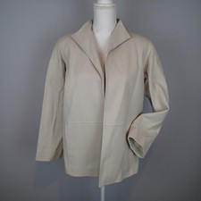 linda allard ellen tracy blazer,JACKET,SZ 8P cotton SILK blend U9
