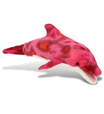 SUPER-SOFT PLUSH - PINK TIE-DYE DOLPHIN 18"