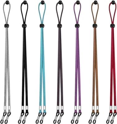 BEKECIDI Eyeglasses Straps Chain, Adjustable Cords Glasses Holder Strap Reading UK Seller