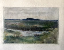 Franz Ehmke 1928-2018 GDR Painter Pastel Woltersdorf Müggelberge Flakensee