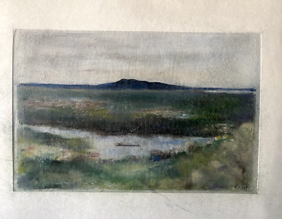 FRANZ EHMKE * 1928-2018 GDR PAINTER PASTEL WOLTERSDORF MÜGGELBERGE FLAKENSEE