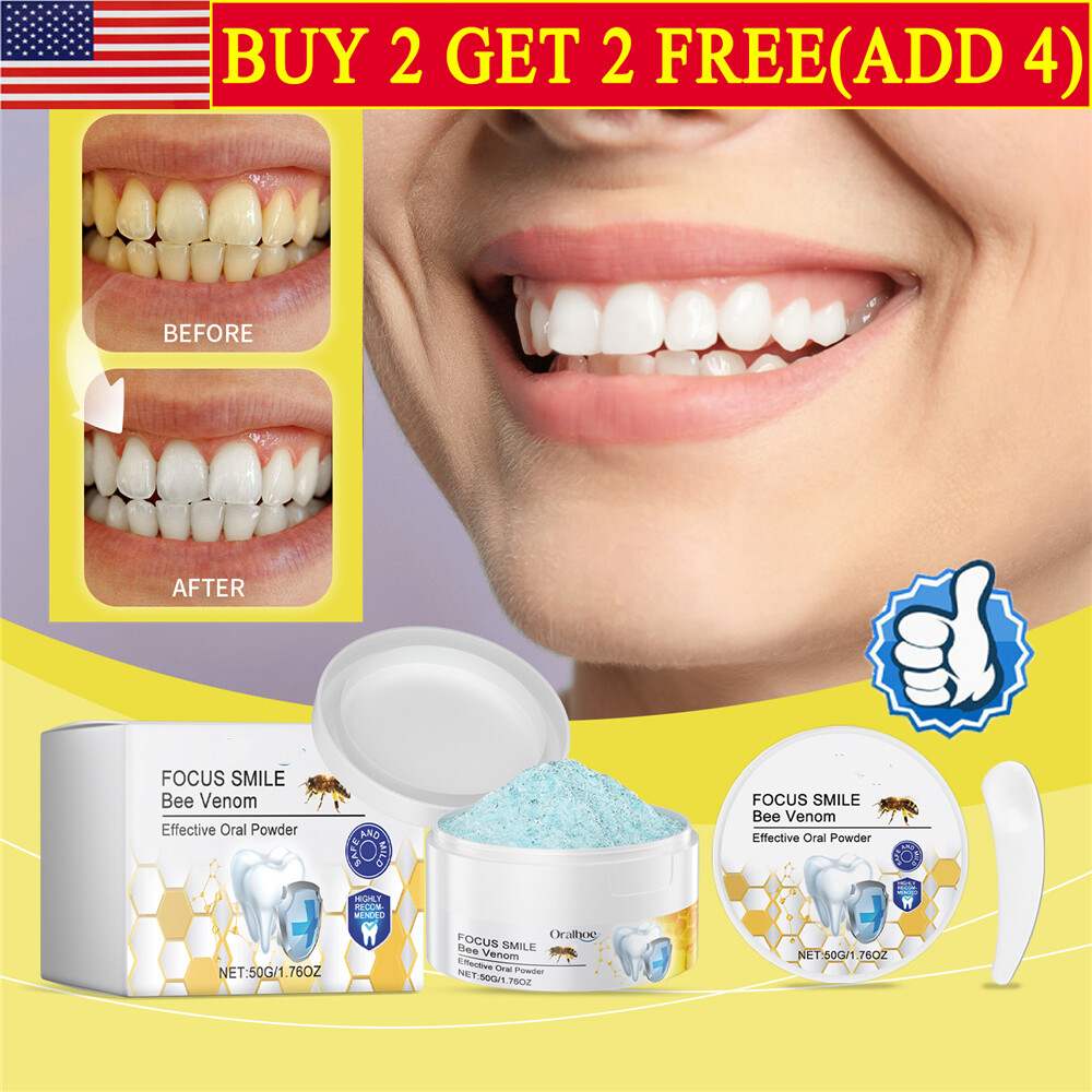 Bee Treatment Oral Powder, Bee Venom Tooth Powder, Natural Tooth Powder