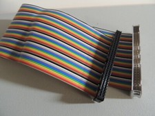 1 ft 60-Pin 2x30 Male to Female 2.54mm-Pitch IDC Flat Ribbon Cable