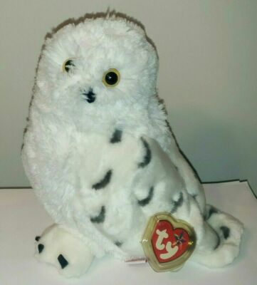 Ty Beanie Buddy HOOTIE the Snowy Snow Owl 10