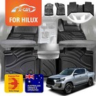 <!--F#f_0-->All Weather Car Floor Mats Carpet Liner for Toyota Hilux Dual Cab Auto 2016-2025<!--F/-->