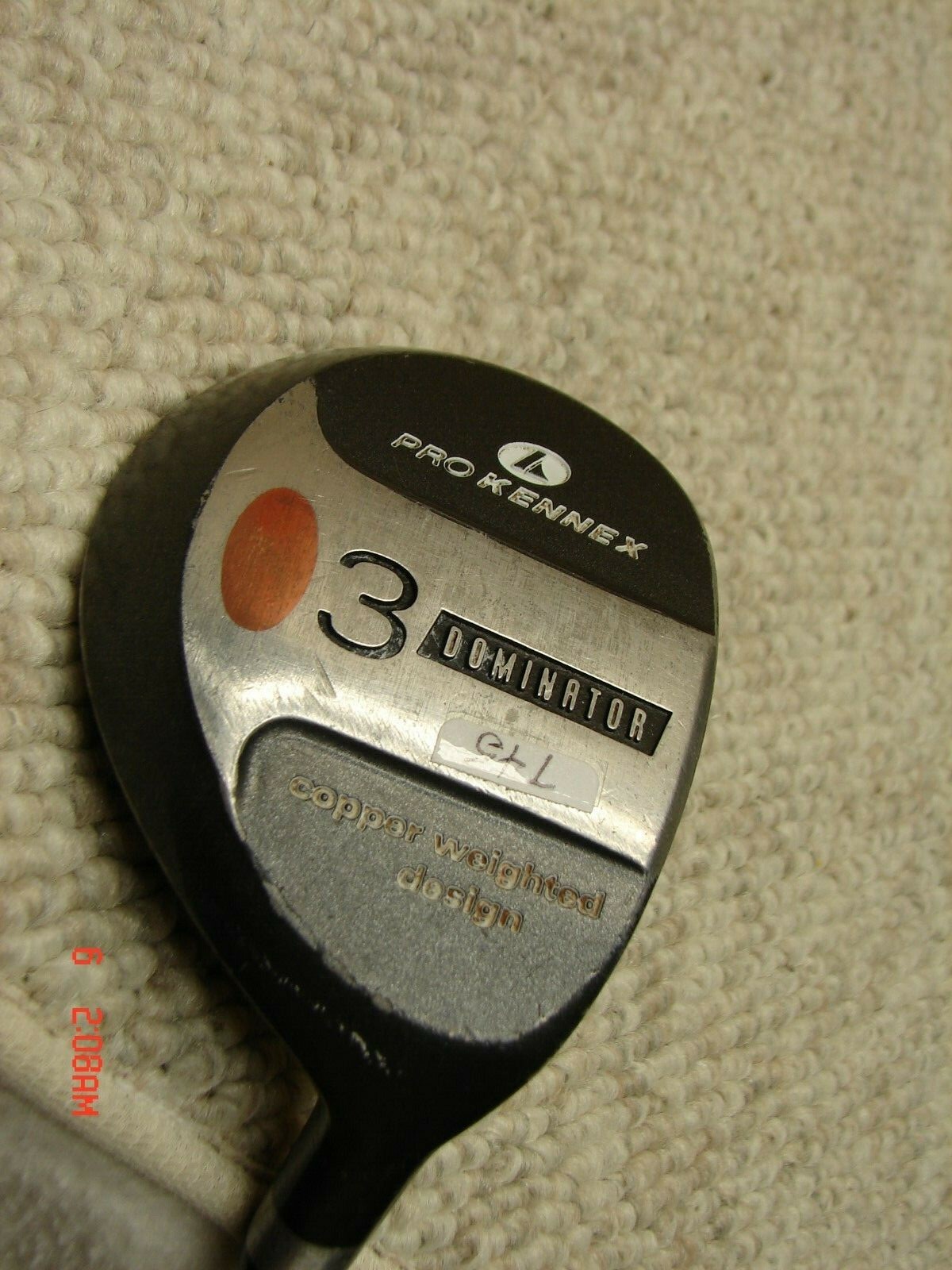 *Pro Kennex Dominator 3 Fairway Wood "Nonferrous Copper Weighted" Men