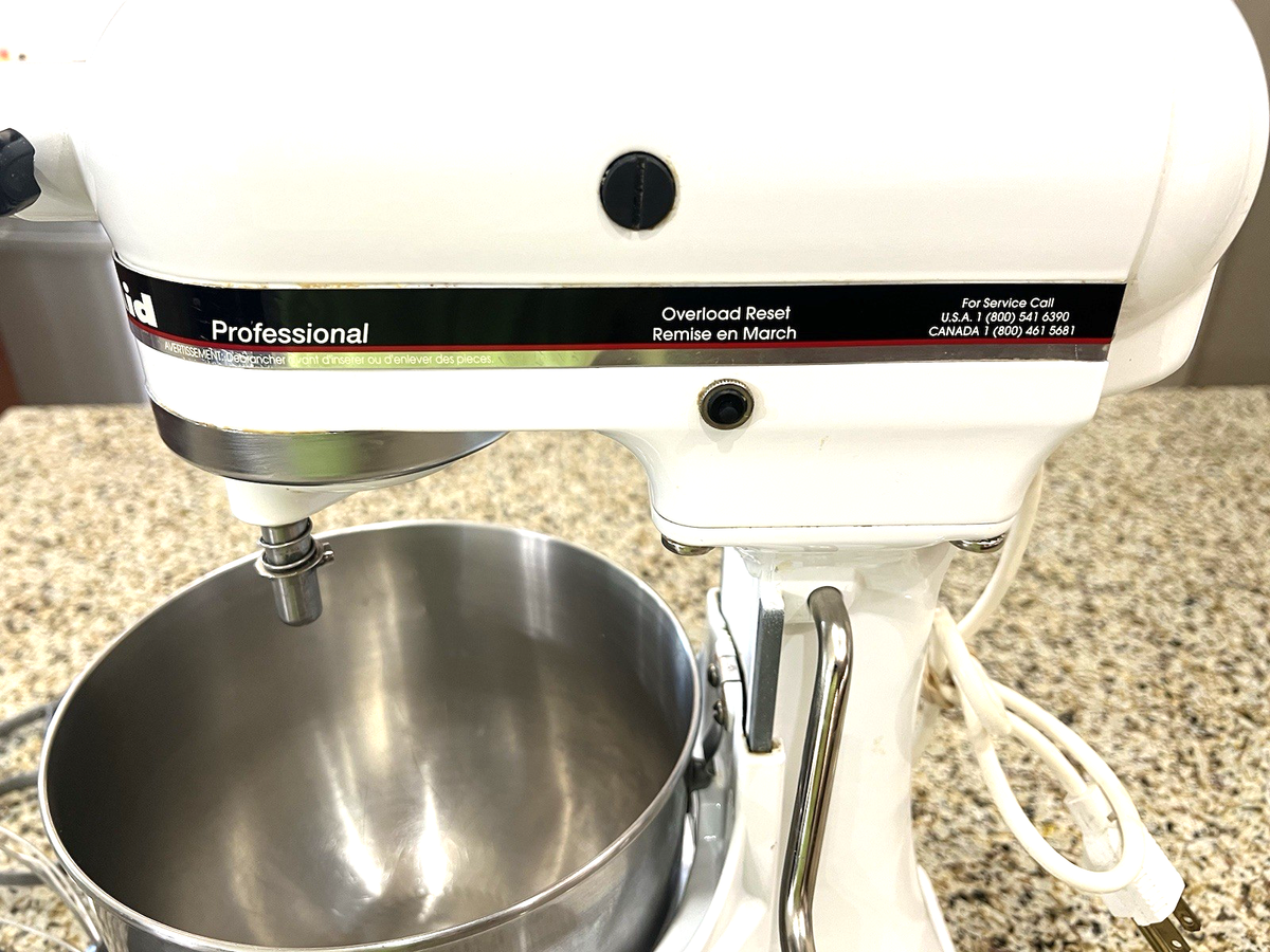 ジャンク品】KitchenAid Mixer KSM50PWH ホワイト 箱付