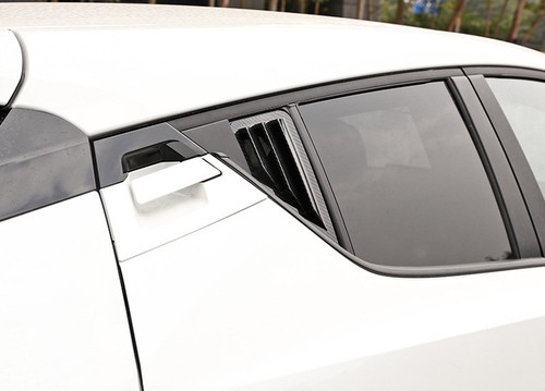 For Toyota C-HR 2016-2021 Carbon Fiber Rear Window Louvers Shutters Cover Trim - Picture 5 of 8