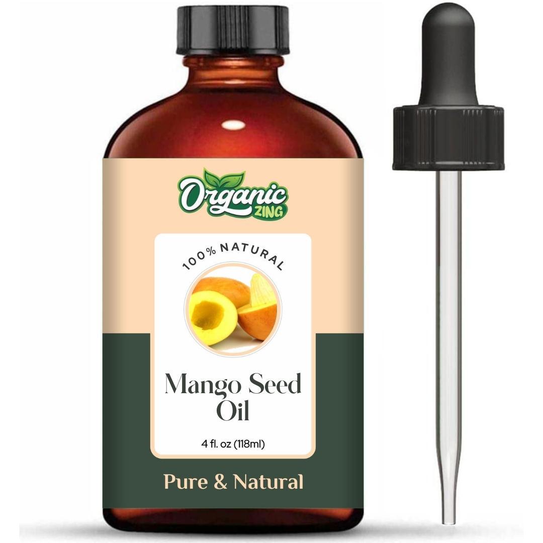 Organic Zing Mango Seed Carrier Oil - 100% Pure and Natural 