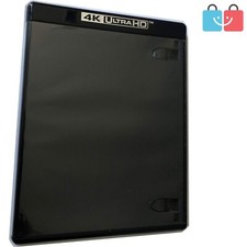 High-Quality 3-Disc Blu-Ray Case - Standard 4K UHD Holder with Clear Sleeve