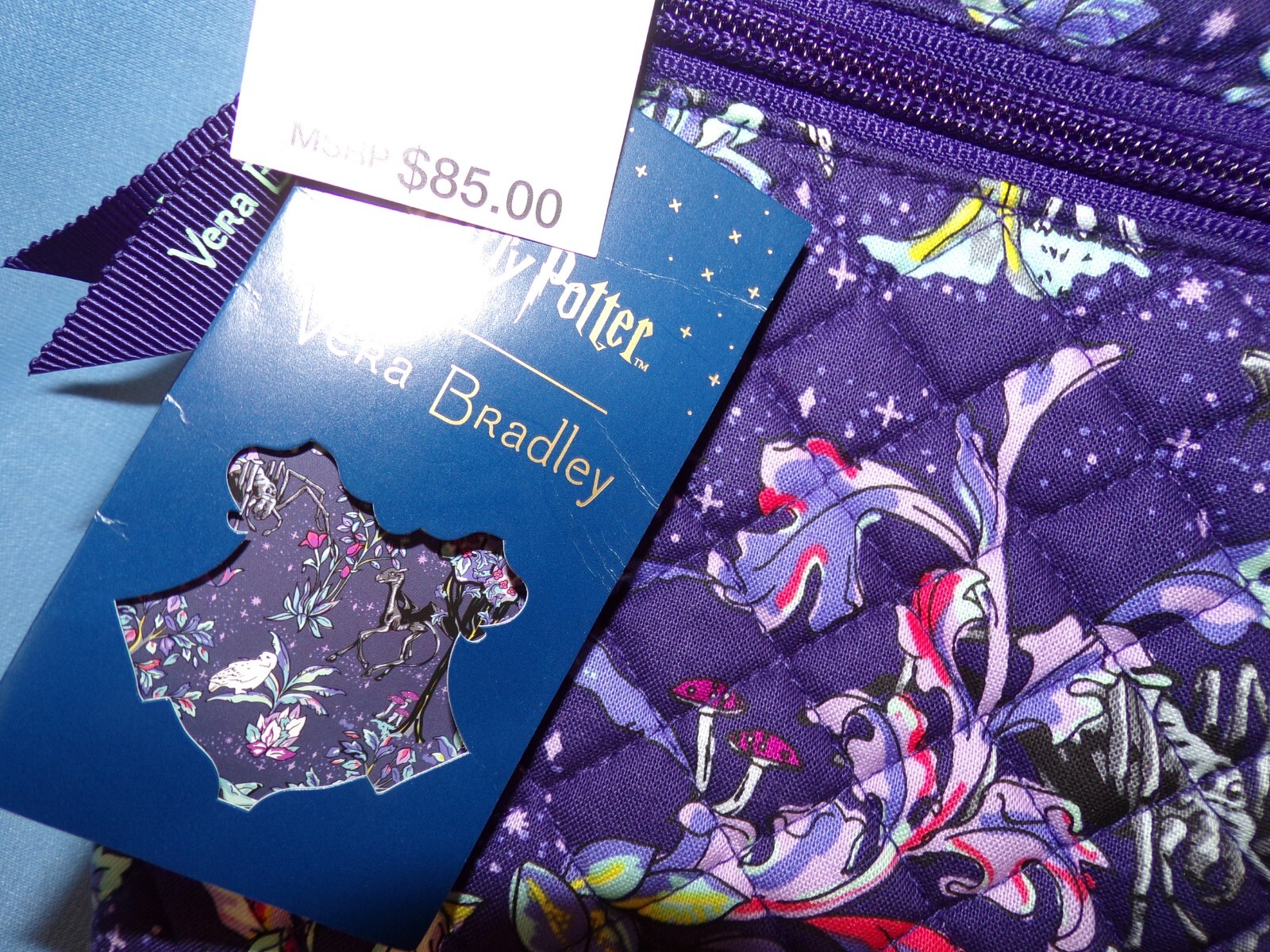 NWT VERA BRADLEY Triple Zip Hipster FORBIDDEN FOREST Harry