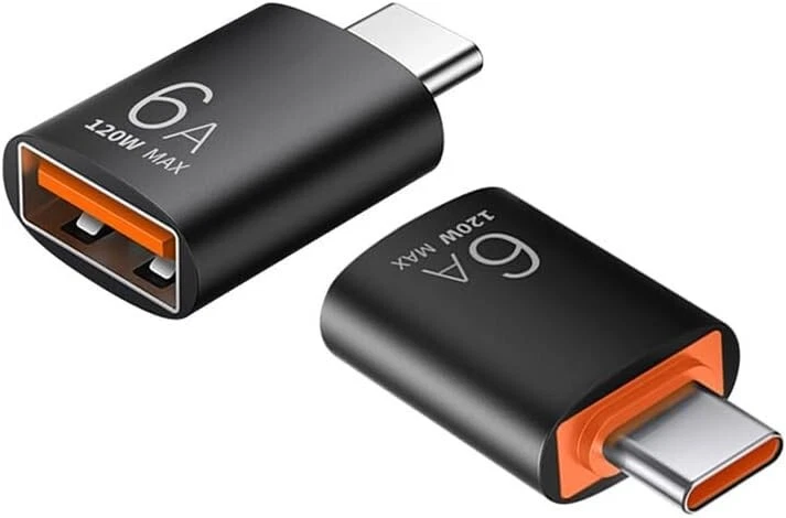 6A USB OTG Adapter USB 3.0 A Male To Type C Female Converter Fast Charger 120W - Image 2 of 4