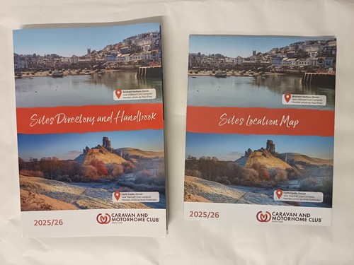 Caravan and Motorhome Club Sites Directory Handbook and Location Map 2025/26