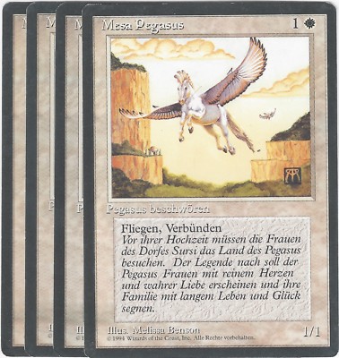TCG MtG 85 FBB Deutsch Limitiert 3rd Mesa Pegasus / Mesa Pegasus Playset (4)