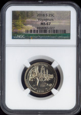 2018-S Voyageurs Quarter NGC MS67 Quality