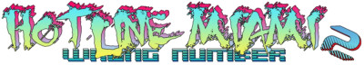 Hotline Miami 2 Wrong Number Title Weatherproof Anime Sticker 6'' Car Decal S1