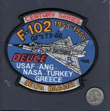 F-102 DELTA DAGGER USAF ANG HAF TAF FIS Convair Fighter Squadron Patch