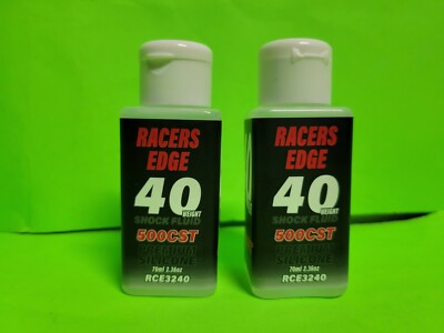 2X Racers Edge 40WT 2.36oz Silicone Shock Oil ASSOCIATED LOSI ARRMA TRAXXAS 