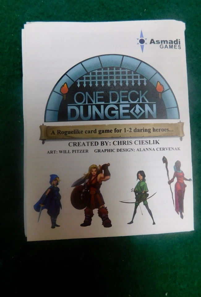 One Deck Dungeon 2016 (Alpha: Pre-production box /Pre-Kickstarter)  VERY RARE! - Image 2 of 4