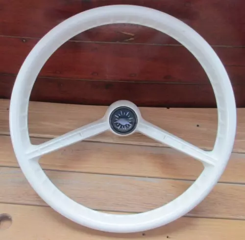 OMC Vintage Boat Wood or Fiberglass Steering Wheel Late 1960's              BSMT