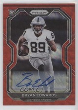 2020 Panini Prizm Rookie Red Wave Prizm Auto 76/149 Bryan Edwards #373 Auto 4f5