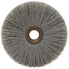 BRUSH RESEARCH MFG. CY4600AO Wheel Brush,4 in. dia.,0.012 in.Wire PK 6