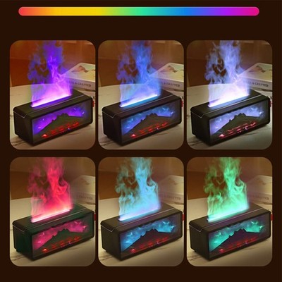 Dynamischer 3D-Luftbefeuchter mit Flammeneffekt mit Fernbedienung und 200 ml Fas