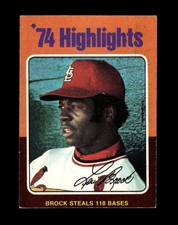 1975 Topps Set-Break #  2 Lou Brock EX-EXMINT *GMCARDS*