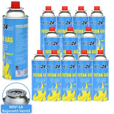 Gaskartuschen Butangas Kartusche 227g Gas MSF-1A Bajonett-Ventil EN417 1-112x