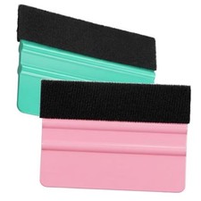 2 Pack Decal Squeegee Tool, 4 Inch Felt Edge Vinyl Wrap Squeegee for Vinyl