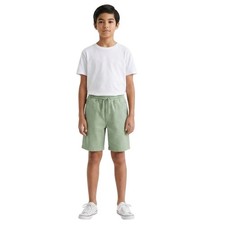 ZARA boys' sweatshirt shorts in green, size 140