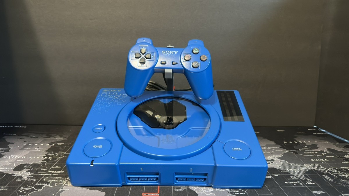 SONY PLAYSTATION 1/SCPH-1001 PSX AUDIOPHILE/CUSTOM PAINT/VU METER