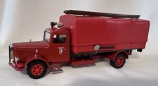 Vitesse Saurer S4c Truck Saurer Diesel Feuerwehr Basel Plateau Bache Fire Engine Vigili Del Fuoco 1952 1:43 212