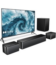 ULTIMEA D60 5.1 Dolby Atmos Soundbar with Wireless Subwoofer,  Surround Speakers