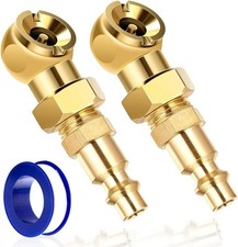 2pcs Closed Air Chuck 14 Fnpt Portable Closed Flow Tire Chuck Inflator Nozzle