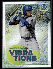 2022 Bowman #VV-20 Diego Cartaya Virtuosic Vibrations Baseball Card 0603H